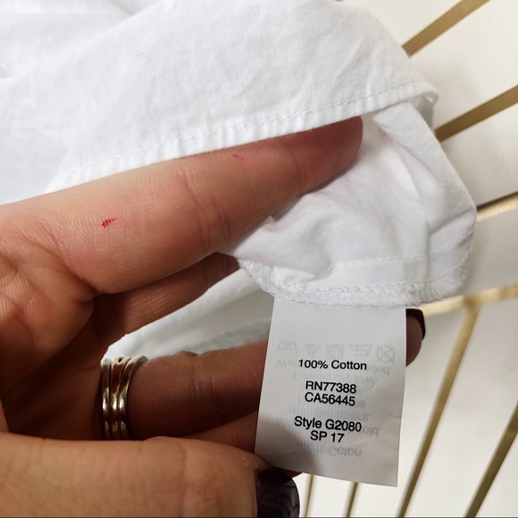 Madewell Oversized White Pop Over - Picture 5 of 8